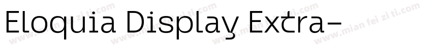 Eloquia Display Extra字体转换